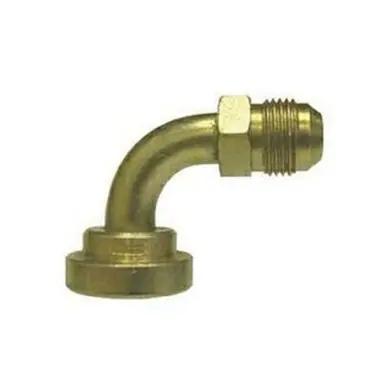 Midland Industries 18041216 - 90° Flange Adapter, 1-1/16" Male JIC x 1" Code 62 Flange