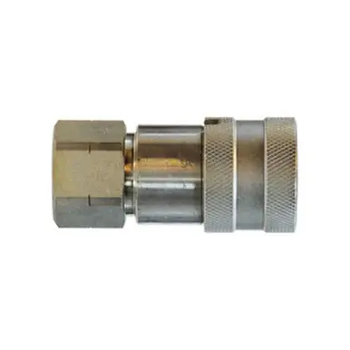 Midland Industries FF34F -FF Series Flush Face Coupler, 3/4" NPT(F) x 3/4" NPT(F), Steel