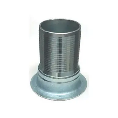 Midland Industries CNTB-200CR-SS316 - Crimplok Turnback Nipple, 2" Barbed x 2" 316SS