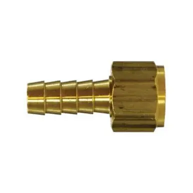 Midland Industries 32133 - Swivel Adapter, 3/16" Hose Barbed x 1/4" FNPSM Gasket Swivel, Brass