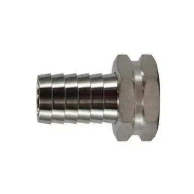 Midland Industries 30032SS - Garden Hose Swivel Adapter, 1/2" Hose Barbed x 3/4" FGH, Stainless