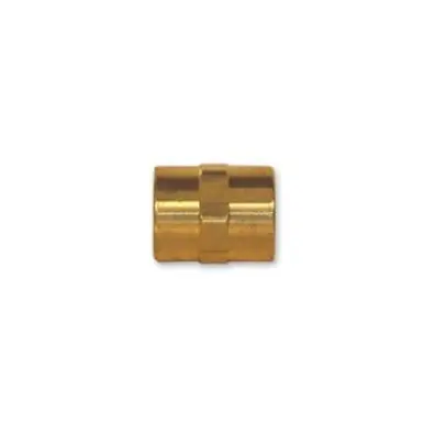Midland Industries 23300X12 - SAE Pattern Coupling, 3/4" FPT x 3/4" FPT, 1.53", Brass
