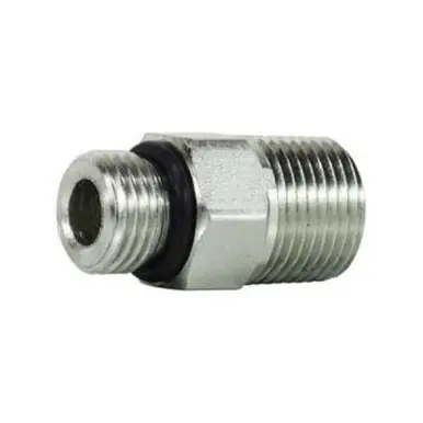 Midland Industries 6401108 - Straight Adapter, 7/8" Male ORB x 1/2" NPT(M), Steel