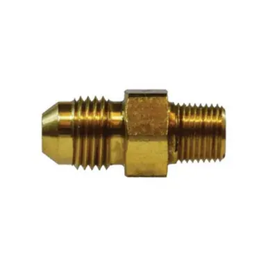 Midland Industries 28709 - Straight Adapter, 9/16" Male 37° JIC x 1/2" MIP, 1.69", Brass