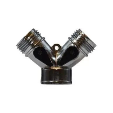 Midland Industries 30626 - Wye Connector w/ Two Levers, 3/4" FGH x 3/4" MGH x 3/4" MGH, Zinc