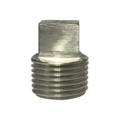 Midland Industries 63658B1 - Barstock Square Head Plug, 2" MPT, Stainless Steel, 1000/3000 lb