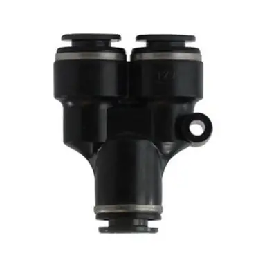 Midland Industries 620559C - Union Wye, 3/8" Push" Tube x 3/8" Push" Tube x 1/4" Push" Tube,