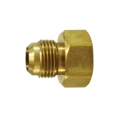 Midland Industries 30128 - Straight Rigid Adapter, 1/2" Male Flared x 3/4" FGH, Brass