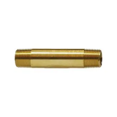 Midland Industries 28475 - Long Nipple, 1/8" NPT(M) x 1/8" NPT(M), 3-1/2", Brass