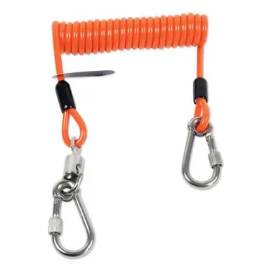 Honeywell MCOILLAN36-48 Tool Lanyards, 4 8", D-Ring, 5 lb