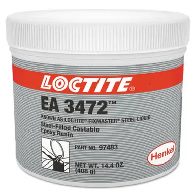 LOCTITE 235617 Fixmaster Steel Liquid, 1 lb, Kit, Grey