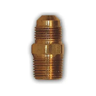 Midland Industries LF248X4 - Union Adapter, 1/4" Male Flared x 1/8" MPT, Brass