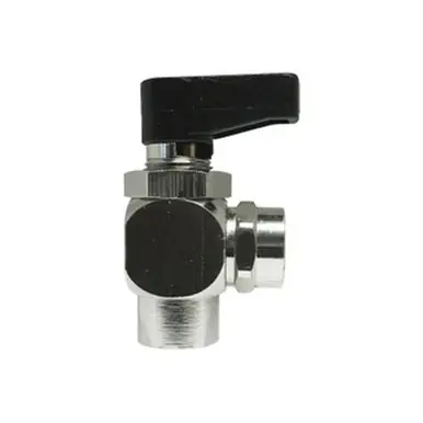 Midland Industries 46670 - 90° Mini Angle Ball Valve, 1/8 x 1/8" Nominal, NPT(F) x NPT(F), 250 psi