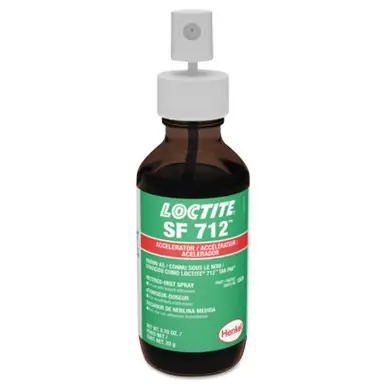 LOCTITE 229783 712 TakPak Accelerator 0.7oz Metered Mist Aerosol Can Clear Amber (10pk)