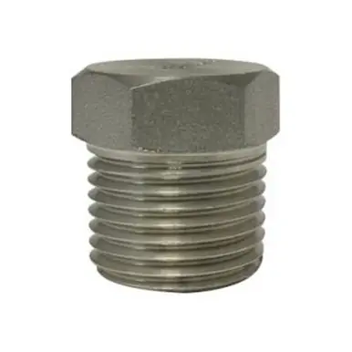 Midland Industries 63632B1 - Barstock Hex Head Plug, 3/8" MPT, Stainless Steel, 1000/3000 lb