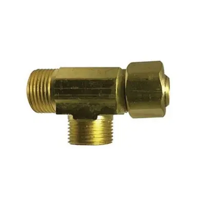 Midland Industries 700073-060604 - Swivel Tee, 3/8" Compression x 3/8" Male Compression x 1/4"