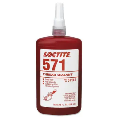 LOCTITE 234479 571 Thread Sealant, Pipe Sealant HVV, 250ml Tube, Brown