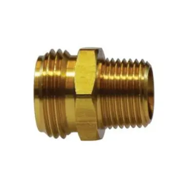 Midland Industries 79GH - Short Rigid Adapter, 3/4" MHT x 3/4" MPT, Brass