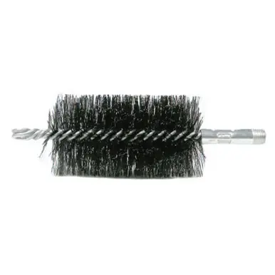 WEILER 44154 2-1/2" Double Spiral Flue Brush, .012 Steel Fill