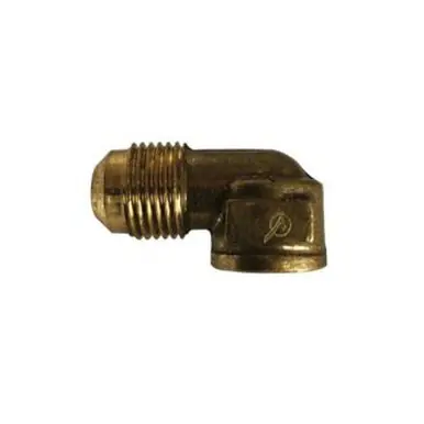 Midland Industries 704050-0402 - 90-deg Elbow, 1/4" Male 45-deg Flared x 1/8" FIP, Brass