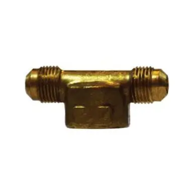 Midland Industries 10430 - Branch Tee, 3/8" SAE 45° Male Flared x 3/8" SAE 45° Male Flared x 1/4"