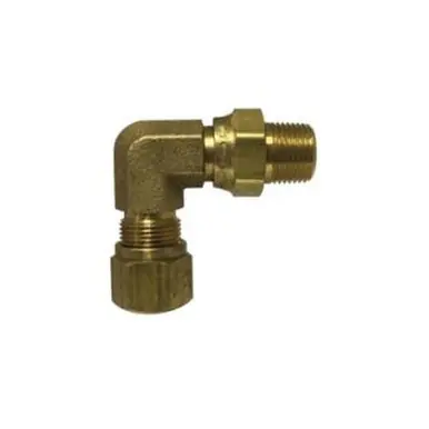 Midland Industries 38152S - 45° Swivel Elbow, 3/8" Tube OD x 3/8" Male NPTF, Brass