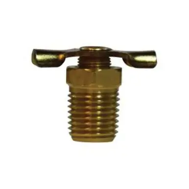 Midland Industries 46075 - Drain Cock, 1/4" Nominal Pipe, MIP, Brass Body