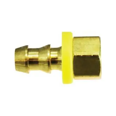 Midland Industries 30313 - Adapter, 3/8" Push-On Hose Barbed x 5/16" Female Inverted Flared, Brass