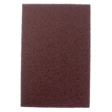 WEILER 51444 Non-Woven Hand Pad, General Purpose, 6" x 9", Medium/Coarse, Brown (60pk)