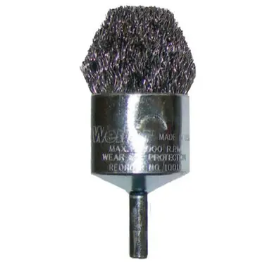 WEILER 10306 Controlled Flare End Brushes, Steel, 22000RPM, 3/4" x 0.014" (10pk)