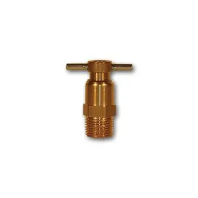 Midland Industries 201P - Drain Cock, 1/4" Nominal Pipe, MPT, Brass Body