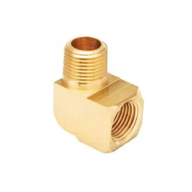 Midland Industries 23506X4 - 45° Reducing Elbow, 3/8" FPT x 1/4" FPT, Brass
