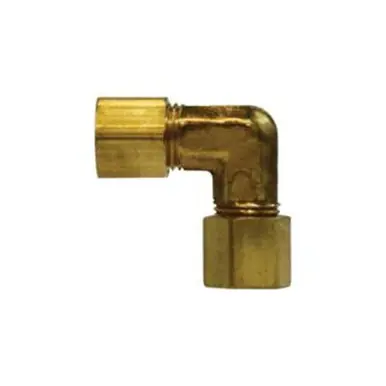 Midland Industries 18125 - 90° Union Elbow, 5/16" Compression x 5/16" Compression, Brass
