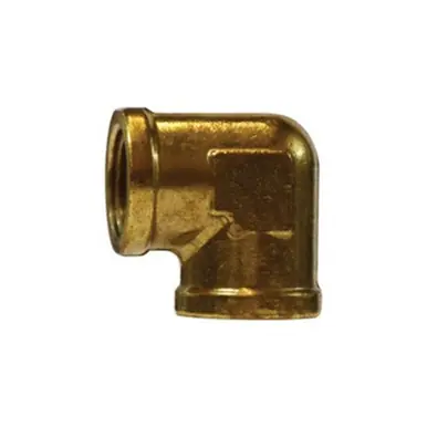 Midland Industries 28010 - 90° Elbow, 1/4" FIP x 1/4" FIP, Brass