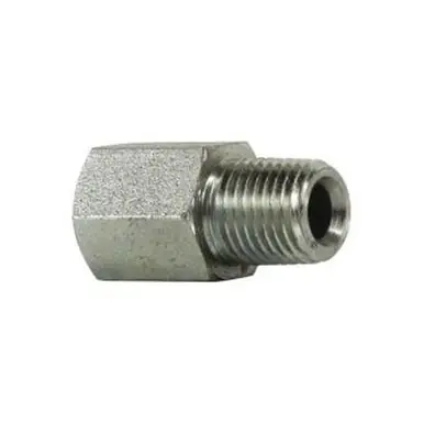 Midland Industries 640468 - Straight Adapter, 9/16" Female ORB x 1/2" MIP, Steel