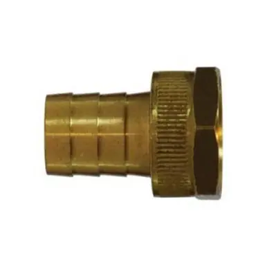 Midland Industries 30453 - Short Shank Female End Hex Adapter w/ Hex Nut, 1/2" Garden Hose Barbed x