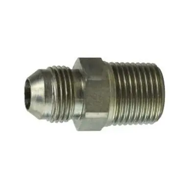 Midland Industries 18210LF - Drilled Through Tank Connector, 3/8" Compression x 1/4" NPT(M)F, Brass