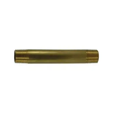 Midland Industries 28488LF - Long Nipple, 3/8" MPT x 3/8" MPT, 4" Brass
