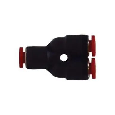 Midland Industries 20802 - Union Wye, 12mm Push" Tube x 12mm Push" Tube x 1/2" Push" Tube, Composite