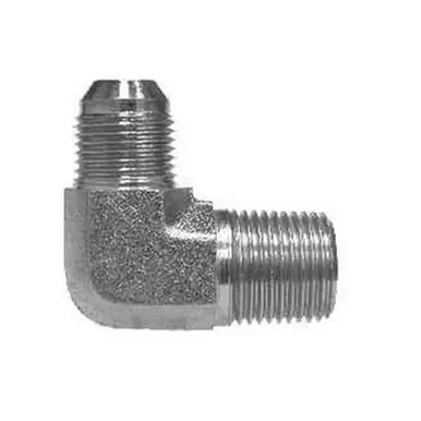 Midland Industries 7200108 - 90° Elbow, 5/8" MJIC x 1/2" Male BSPT, Steel