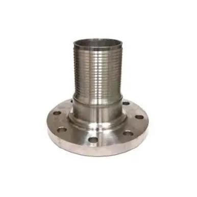 Midland Industries CNFL-400CR-S - Crimplok Combination Nipple, 4" Flanged x 4" Hose Barbed, Steel