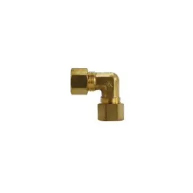 Midland Industries 700085-1006 - 90° Reducing Elbow, 5/8" Compression x 3/8" Compression, Brass