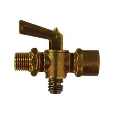 Midland Industries 46069 - Shut-Off Cock, 1/4" Nominal Pipe, MIP x FIP, Brass Body