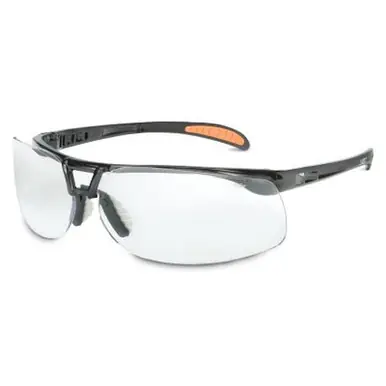 Honeywell S4200HS Protege Eyewear, Clear Lens, Polycarbonate, HydroShield Anti-Fog, Black Frame (10pk)