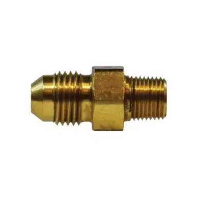 Midland Industries 28704 - Straight Adapter, 1/2" Male JIC x 1/8" MIP, 1.41" Brass