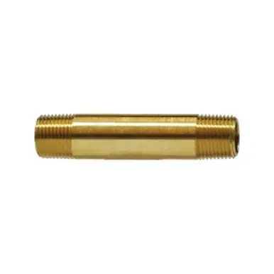 Midland Industries 28487 - Long Nipple, 3/8" NPT(M) x 3/8" NPT(M), 3-1/2", Brass