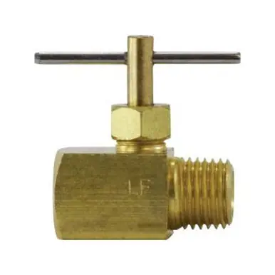 Midland Industries 709135-04 - Needle Valve, 1/4" Nominal, MIP x FIP, Brass Body