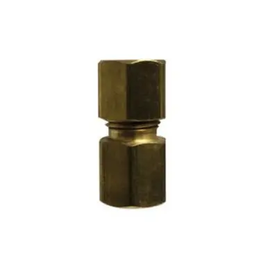 Midland Industries 700093-0404 - Adapter, 1/4" Compression x 1/4" Female Flared, Brass