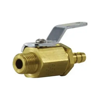 Midland Industries 46981 - Miniature Ball Valve, 3/8 x 1/4" Nominal, Hose Barbed x MIP, 1000 psig