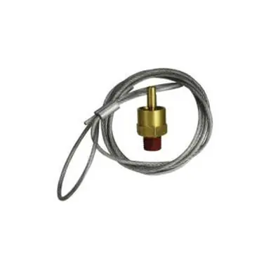 Midland Industries 39595 - Air Tank Drain Pull Valve w/ 5 ft Coated Pull Cable, 1/4" Nominal Pipe,